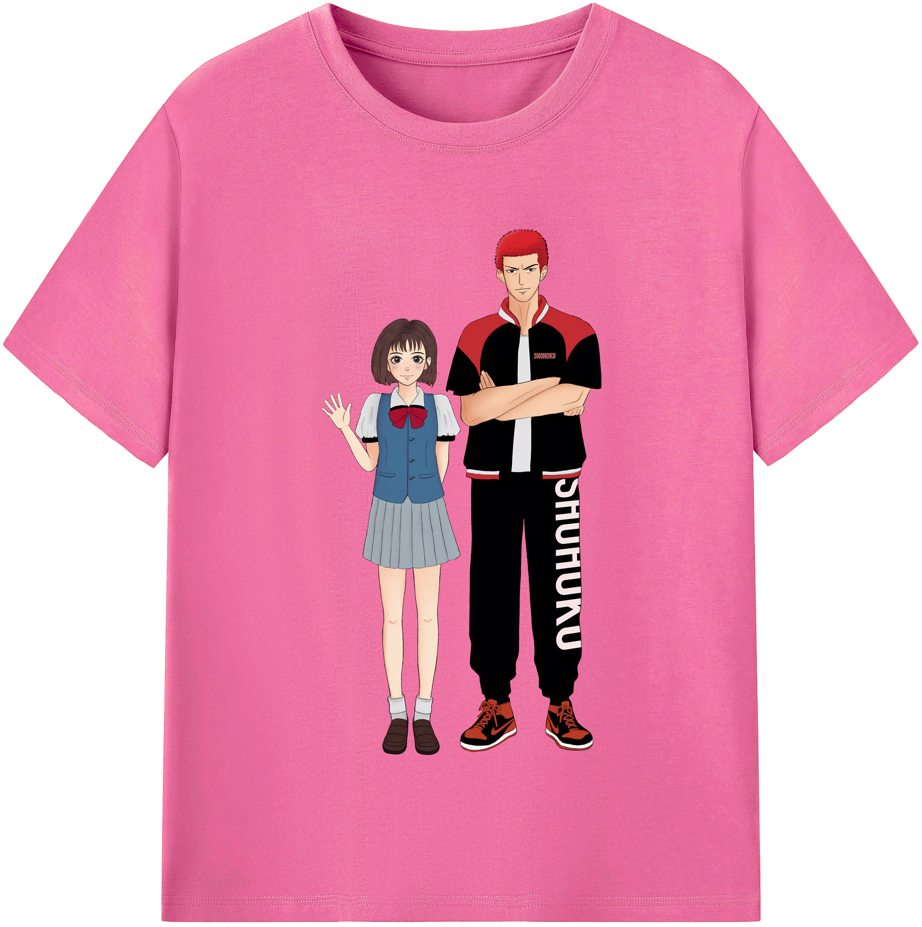 （画像用） SLAM DUNK／スラムダンク レディースカジュアルプリントTシャツ（綿100％）